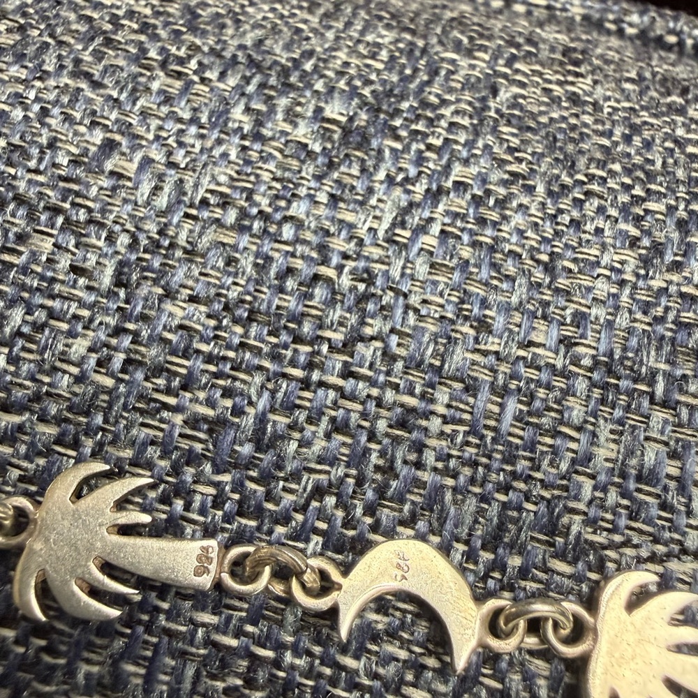 Sterling Silver Moon and Palm Tree Bracelet - Picture 6 of 12